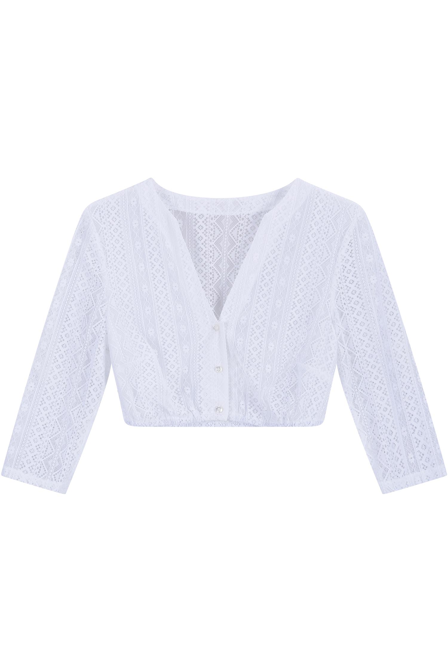 Waldorff Dirndlbluse Franzi in Weiß